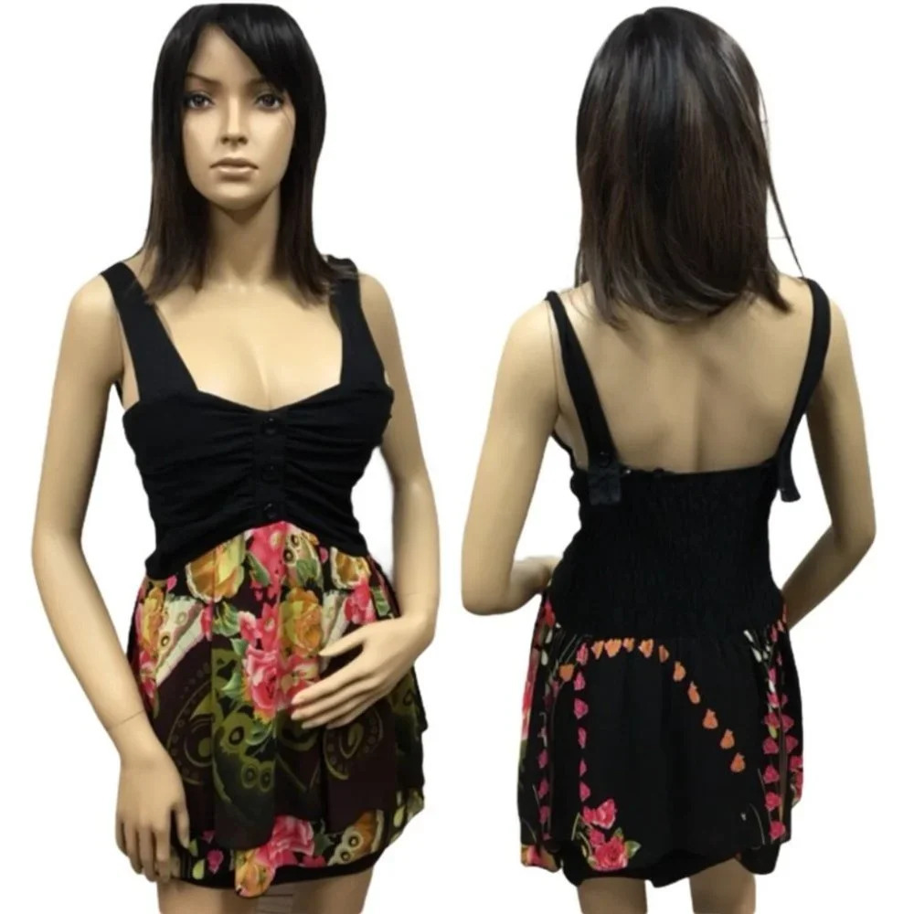 DR4 Pinky Flirty Floral Spring Boho Dress L